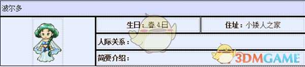 《牧场物语：重聚矿石镇》波尔多人物介绍