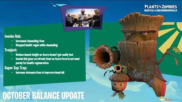 《植物大战僵尸：和睦小镇保卫战》橡树10月改动一览