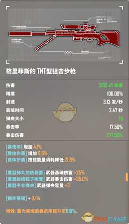 《基因特工》TNT狙击步枪介绍