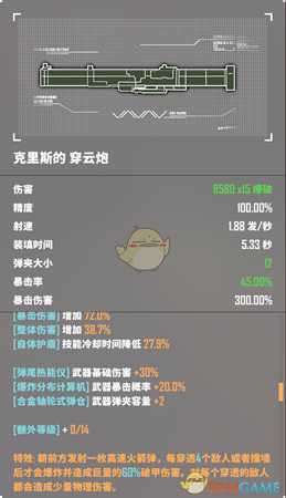 《基因特工》穿云炮介绍