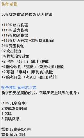 《恐怖黎明》葫芦娃戒指属性一览