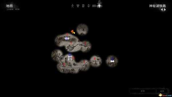 《漫漫长夜》神秘湖铁路地图分享