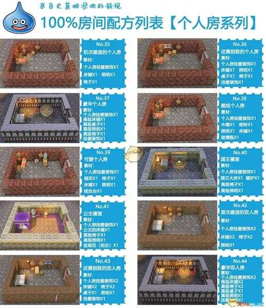 《勇者斗恶龙创世小玩家2》全配方一览 全房间设计图指南