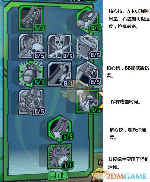《无主之地2》枪疯加点详解