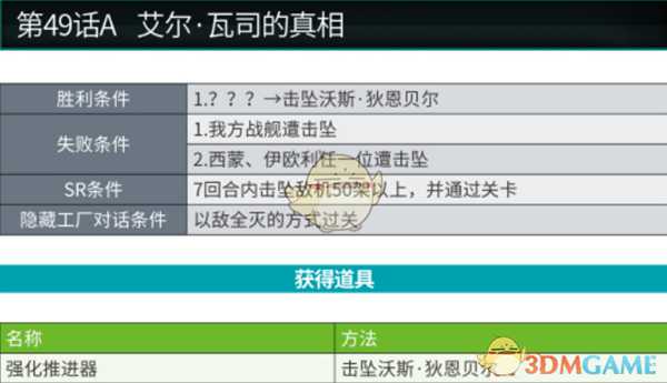 《超级机器人大战X》第49话A艾尔瓦司的真相SR攻略