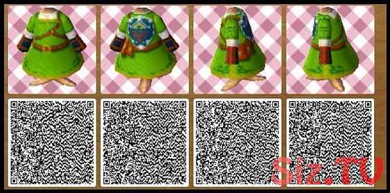 《集合啦！动物森友会》塞尔达衣服二维码