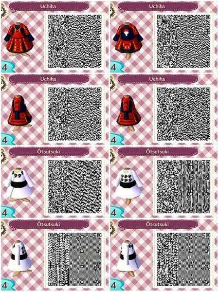 《集合啦！动物森友会》火影忍者衣服二维码