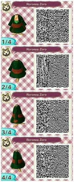 《集合啦！动物森友会》海贼王衣服二维码