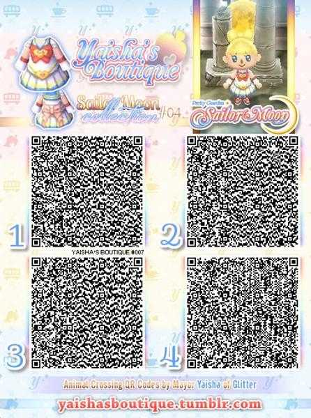 《集合啦！动物森友会》美少女战士衣服二维码