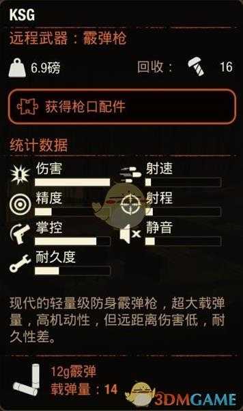 《腐烂国度2》KSG霰弹枪属性分享