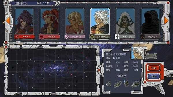 《混沌银河》吕库古佣兵团势力简介 传奇指挥官技能属性分享