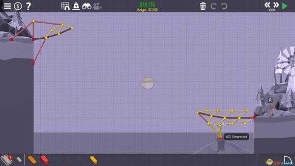 《桥梁建筑师2》松林山峰首次飞跃攻略