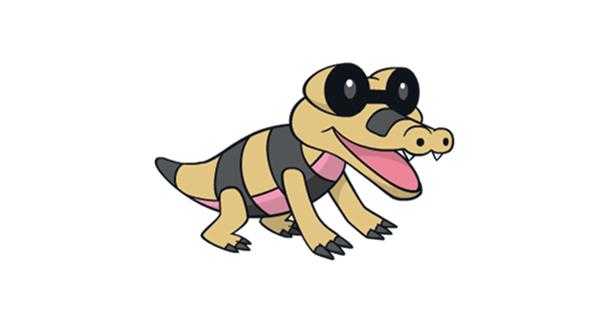 《宝可梦:剑/盾》铠之孤岛黑眼鳄图鉴