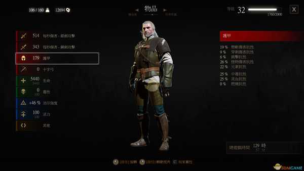 《巫师3:狂猎》初级狮鹫套装属性一览