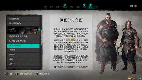 《刺客信条:英灵殿》伊瓦尔与乌巴人物背景介绍