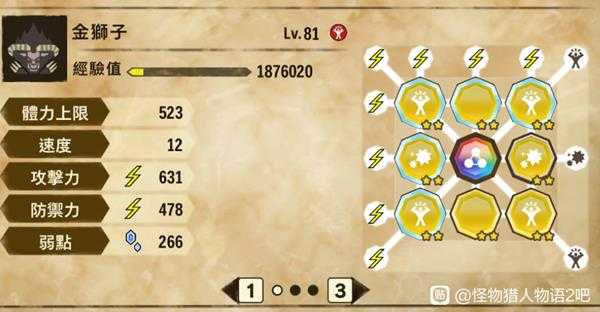 《怪物猎人物语2:毁灭之翼》金狮子好用基因搭配推荐