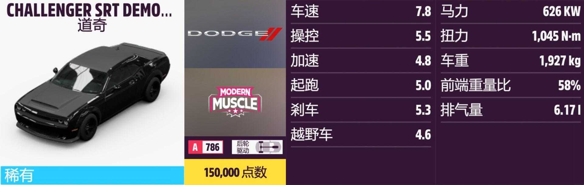 《极限竞速:地平线5》道奇全车辆获取方法介绍