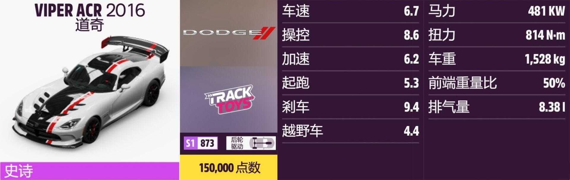 《极限竞速:地平线5》道奇全车辆获取方法介绍