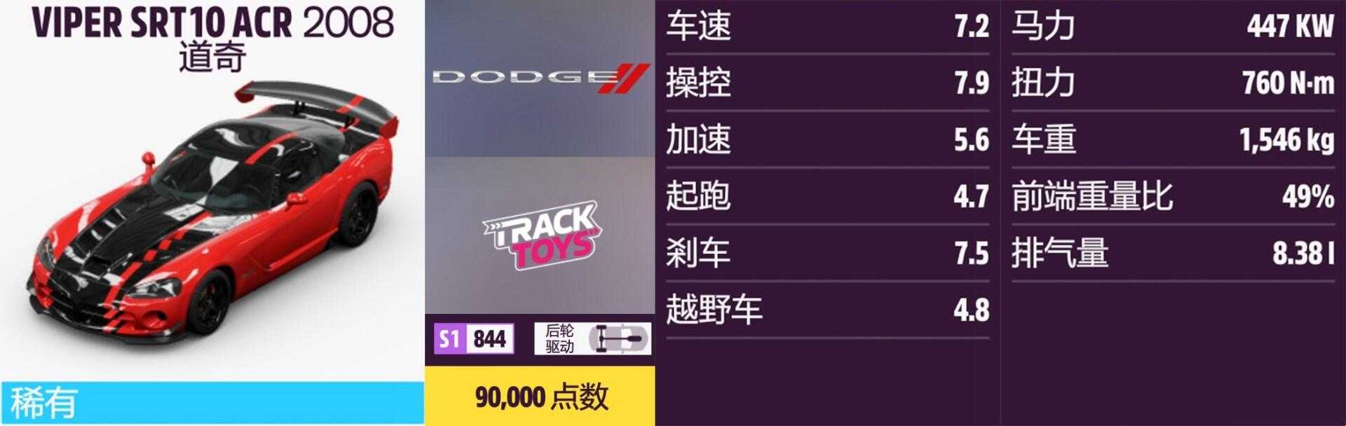 《极限竞速:地平线5》道奇全车辆获取方法介绍