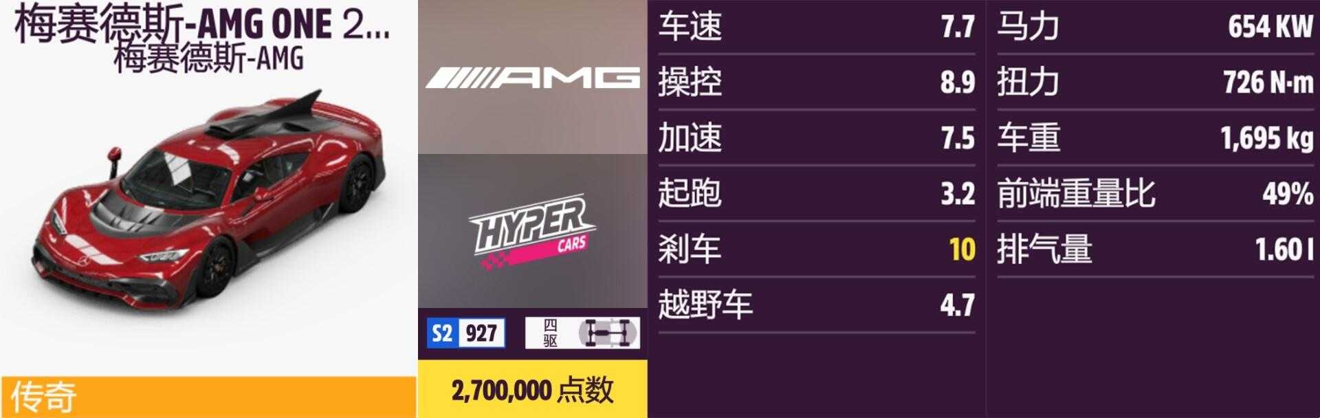 《极限竞速:地平线5》梅赛德斯AMG全车辆获取方法介绍