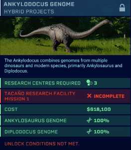 《侏罗纪世界：进化》吴博士的秘密DLC新研究项目一览