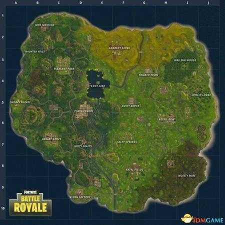 堡垒之夜更新后地图一览 堡垒之夜新地图资源分布