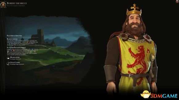 文明6迭起兴衰苏格兰领袖罗伯特能力介绍