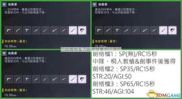 刀剑神域夺命凶弹全工具技能及武器属性分析