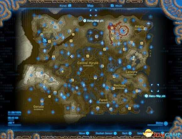 塞尔达传说旷野之息全神祠和支线任务位置