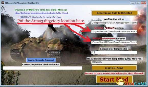 武装突袭3IRON Front兼容设置步骤