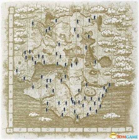 旺达与巨像全白尾蜥蜴分布地图一览