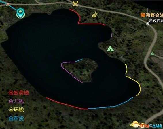 真三国无双8太湖钓鱼地点图介绍