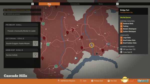 腐烂国度2地图一所有基地位置一览