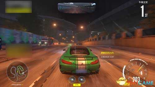 蜿蜒曲折的高速赛道，极品飞车OL午夜立交赛道跑法