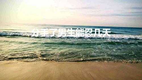 分手了男生能忍几天(一般分手多久后男生会忍不住联系)