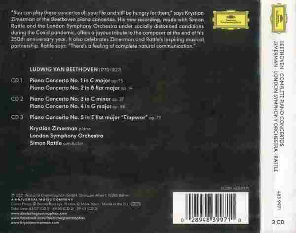 【古典音乐】齐默尔曼《贝多芬-钢琴协奏曲全集》3CD.2021[FLACCUE整轨]