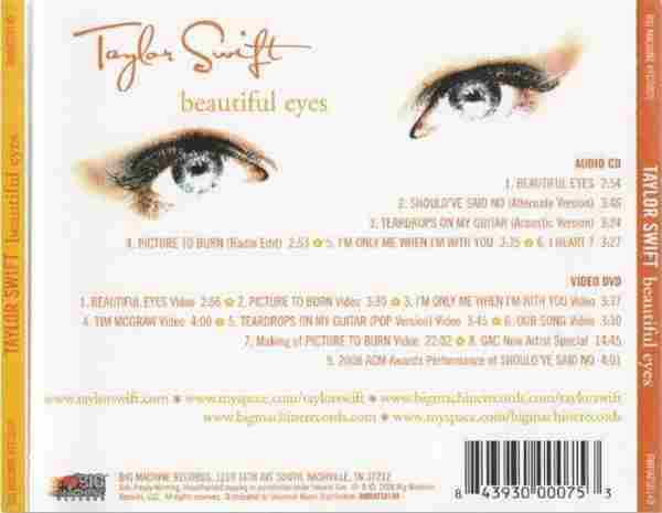 TaylorSwift-泰勒·斯威夫特-BeautifulEyes(2008)[FLAC+CUE]