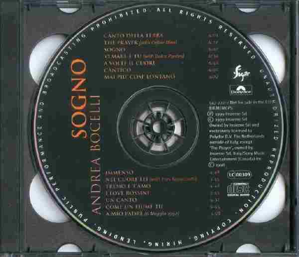 【跨界天碟】安德烈·波切利《Sogno》1999[FLAC+CUE/整轨]