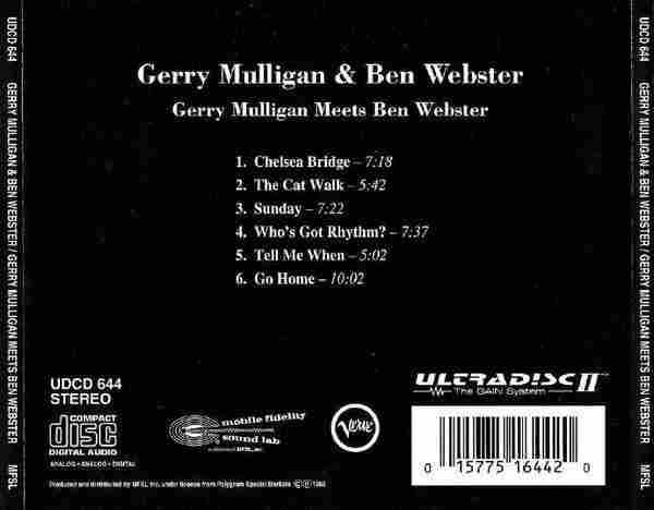 【爵士天碟】盖瑞·穆里根、本·韦伯斯特《当盖瑞遇见本》1995[FLAC+CUE整轨]