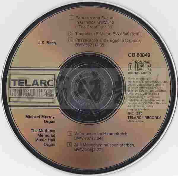 巴赫《管风琴-幻想曲与赋格》日本松下凸字首版[WAV+CUE]