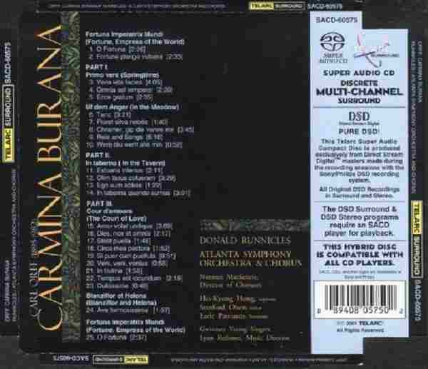 【古典】卡尔奥尔夫布兰诗歌《CarlOrff-Carmina+Burana》【SACD-ISO】