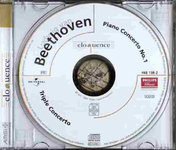 【古典音乐】《贝多芬-第一钢琴协奏曲、三重协奏曲》1964[FLAC+CUE整轨]