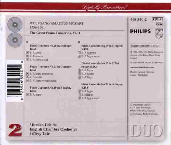 【古典音乐】内田光子《莫扎特-伟大的钢琴协奏曲》6CD.2001[FLAC+CUE/整轨]