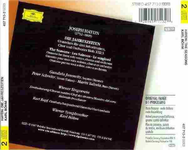 【古典清唱剧】伯姆《海顿-四季》（全本录音）2CD.1998[FLACCUE/整轨]