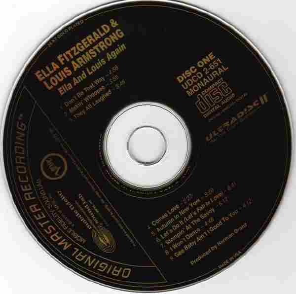 【24K金唱片】艾拉·费茨杰拉德、路易斯·阿姆斯特朗《艾拉与路易斯再度携手》2CD.2003[FLAC+CUE/整