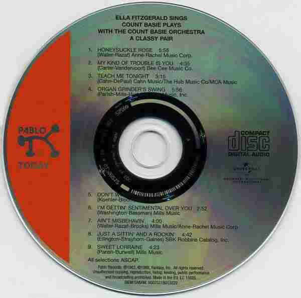 【爵士乐】艾拉·费茨杰拉德、贝西伯爵《天作之合》1988[FLAC+CUE/整轨]