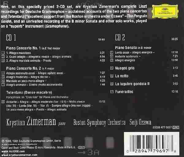 【古典音乐】齐默尔曼《李斯特作品演奏录音》2CD.2011[FLAC+CUE/整轨]