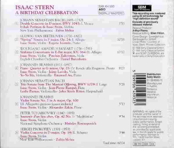 【古典音乐】斯特恩《生日庆祝会》1995[FLAC+CUE/整轨]