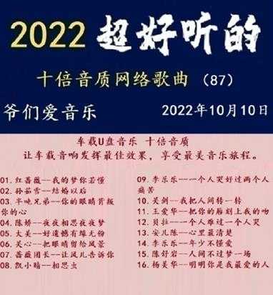 群星《2022超好听的十倍音质网络歌曲(87)》WAV分轨