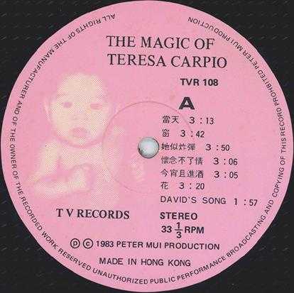 杜丽莎.1983-THEMAGICOFTERESACARPIO（LP版）【TVR】【WAV+CUE】